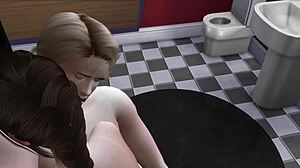 i'm in this 3d anime hentai bath scene with licking