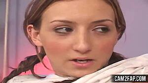 Pigtails Teen Gets Rough Pussy Licking in Wild Scene