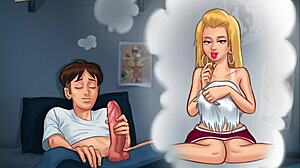 Summertime saga chapter 125 in anime style.