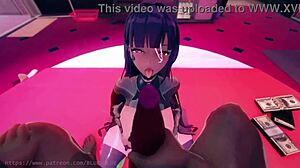 Sexy hentai animation with puta dancing and getting drilled hard.