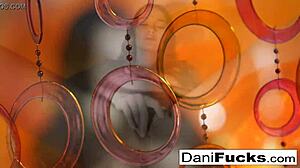 sexy dani explores her tight body