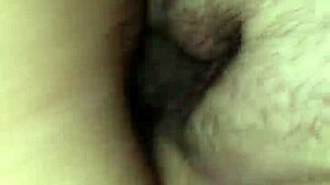 Amateur girlfriend gets hairy creampie from big black cock friend