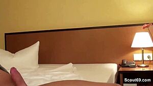 Geile teen sau gives blowjob and facial to schwager