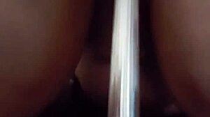 riding the dildo all the way in pov
