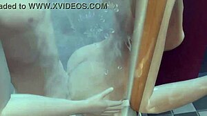 i'm in this 3d anime hentai bath scene with licking