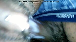 Wife receives a creampie in her creamy pussy during intense hardcore action with bareback sex