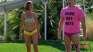 american couples hose each other down during steamy pre party foreplay, what a wild casting group