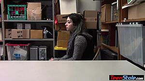 Officer intensely fucks curvy teen thief