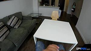 Spy POV - fucking and slurping twat Alice March like a boss teen porn