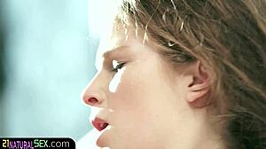 hey, this gorgeous cutie gets slammed hard in stockings, so hot! 😍