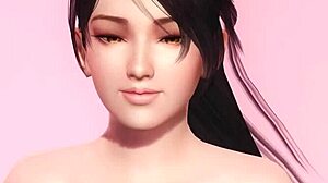 Doa5 momiji gravure studio posing nude in close up