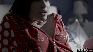 Santa's Fucking This Petite Teen Beauty with Small Tits at His Boss's Home