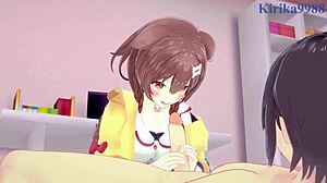 Inugami Korone And Nekomata Okayu Intense Hentai Sex