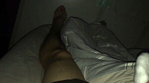 Wow, Stunning Colleague in White Stockings Gives Footjob! Can You Handle the Final Shot on Her Feet?