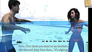 Underwater kissing with Layla