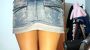 Colombian housewife masturbates after party with dildo.