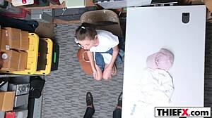 Carolina sweets punished with big cock in office