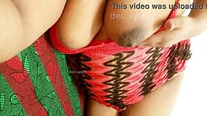 I can't believe this asian horny aunty is showing me her big boobs, it's so hot!