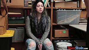 Officer intensely fucks curvy teen thief