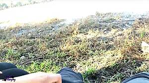 hey, that blowjob at the lake in public was so hot with latina cum