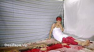 Real Indian Wife Bent Over in Homemade Doggystyle