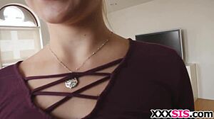 Blonde Stepsis Jade Amber Gets Banged Hard!