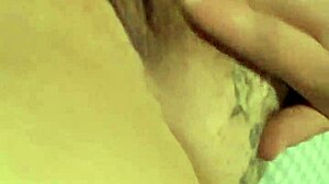 Amber boldly plays with her wet pussy using toys and dildo.