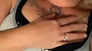 Amber boldly plays with her wet pussy using toys and dildo.