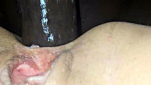 in this close-up, a juicy latina experiences anal sex and intense squirting