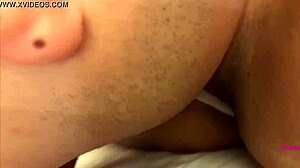 Boldly eating snickers straight from pussy