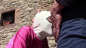 Laura In Heels Gets Outdoor Blowjob Creampie!