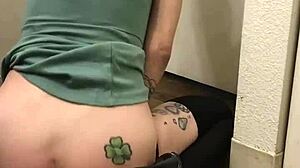 Sexy Tranny at the Gym Craving a Hard Doggy Mounting 😈