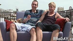 Two girlfriends have fun in the kitchen