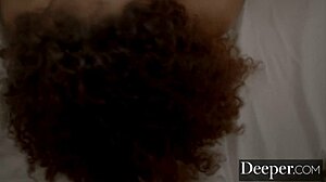 so, deeper has gorgeous scarlit handcuffed and blindfolded, getting licked and fucked hard in every position.