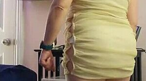 hotwife steffi performs a seductive pussy dance for new year celebration