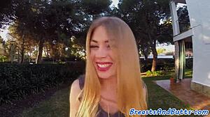 Bigtit Beauty Bent Over For Doggystyle Outdoors.