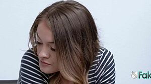 Watch this cute redhead in uniform regret stealing?