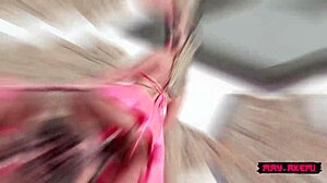 Novinha teases inflatable toy in pool, cumming hard