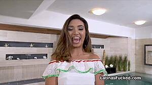 Poolside blowjob by spicy latina babe