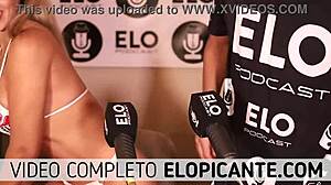 Briana moon showing her ass in the spicy podcast room?