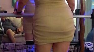 hotwife steffi performs a seductive pussy dance for new year celebration