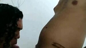 the fan requested a blowjob scene with the blonde transsexual in crossdressing