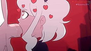Helltaker, The Sexy Cartoon Demon, Delivers Powerful Blowjobs With Passion And Intensity!