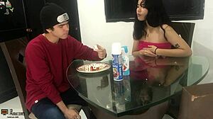 i get excited when eating a good treat with strawberry and cream part 1