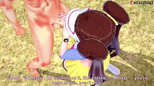 Mei Nancy Performs Blowjob And Tittijob In Pokemon