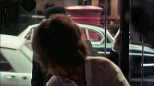 Vintage bisexual threesome features interracial black and white pussies.