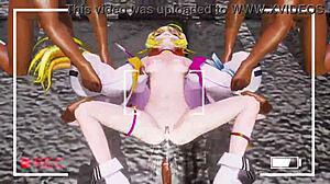 Watch Hoshikawa Sara get chained and sawed in hentai!