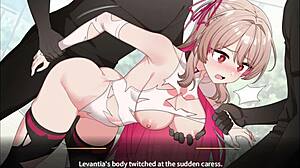 Can you believe Levantia's magical channel leads to a wild gangbang with toys?