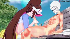 Mei Nancy Performs Blowjob And Tittijob In Pokemon