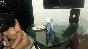 i get excited when eating a good treat with strawberry and cream part 1